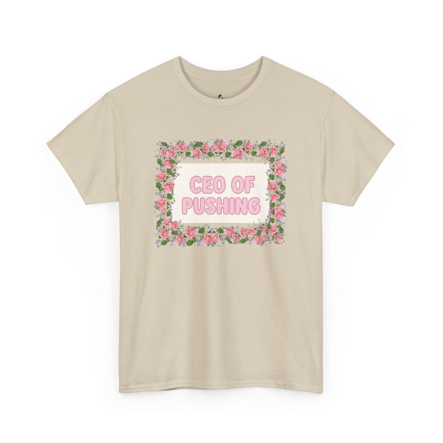 Floral CEO of Pushing Tee
