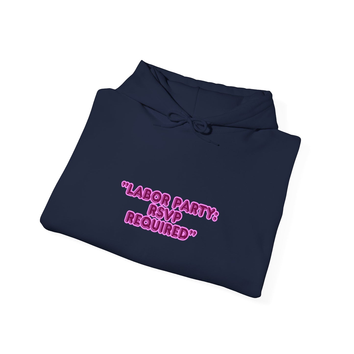 Labor Party Hoodie – RSVP Required, Cozy Maternity Sweatshirt