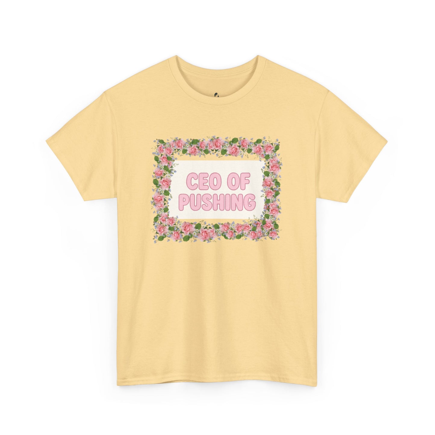 Floral CEO of Pushing Tee