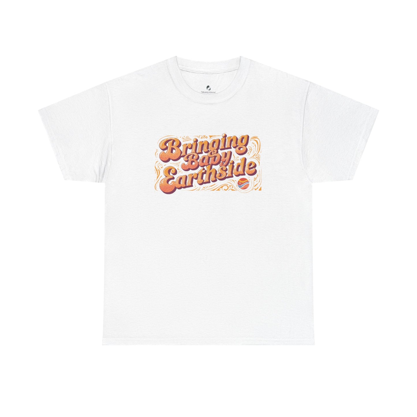 Bringing Baby Earthside Unisex Heavy Cotton Tee