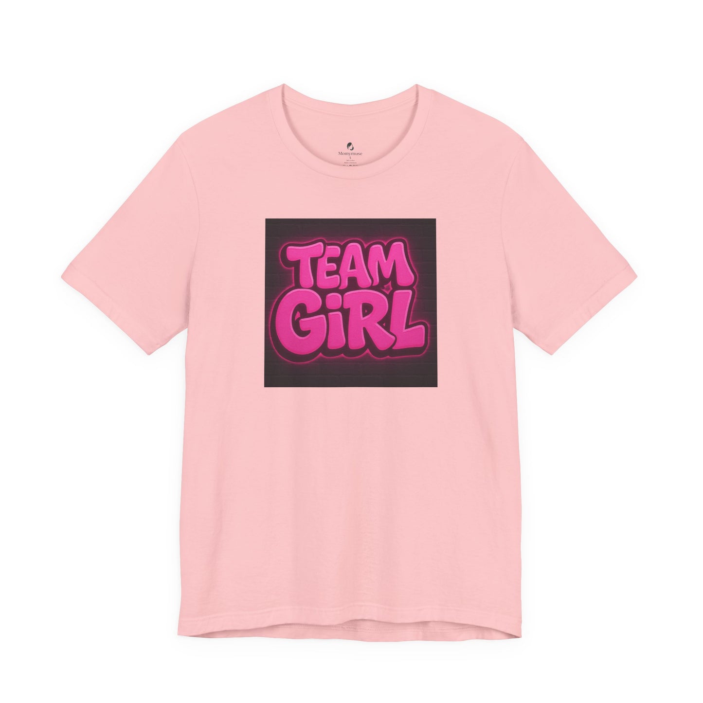 Grafittie Stye Team Girl Gender Reveal Tee
