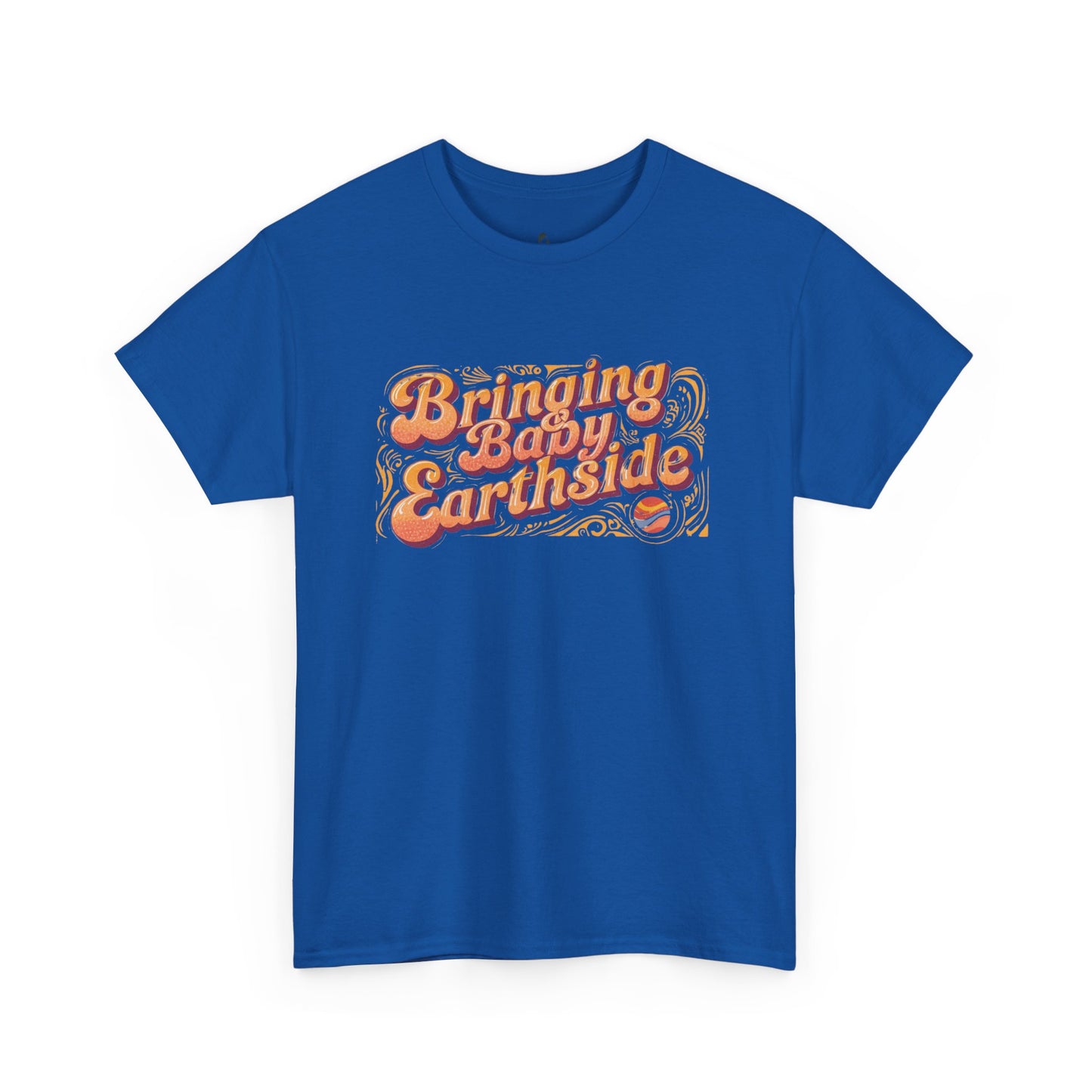 Bringing Baby Earthside Unisex Heavy Cotton Tee