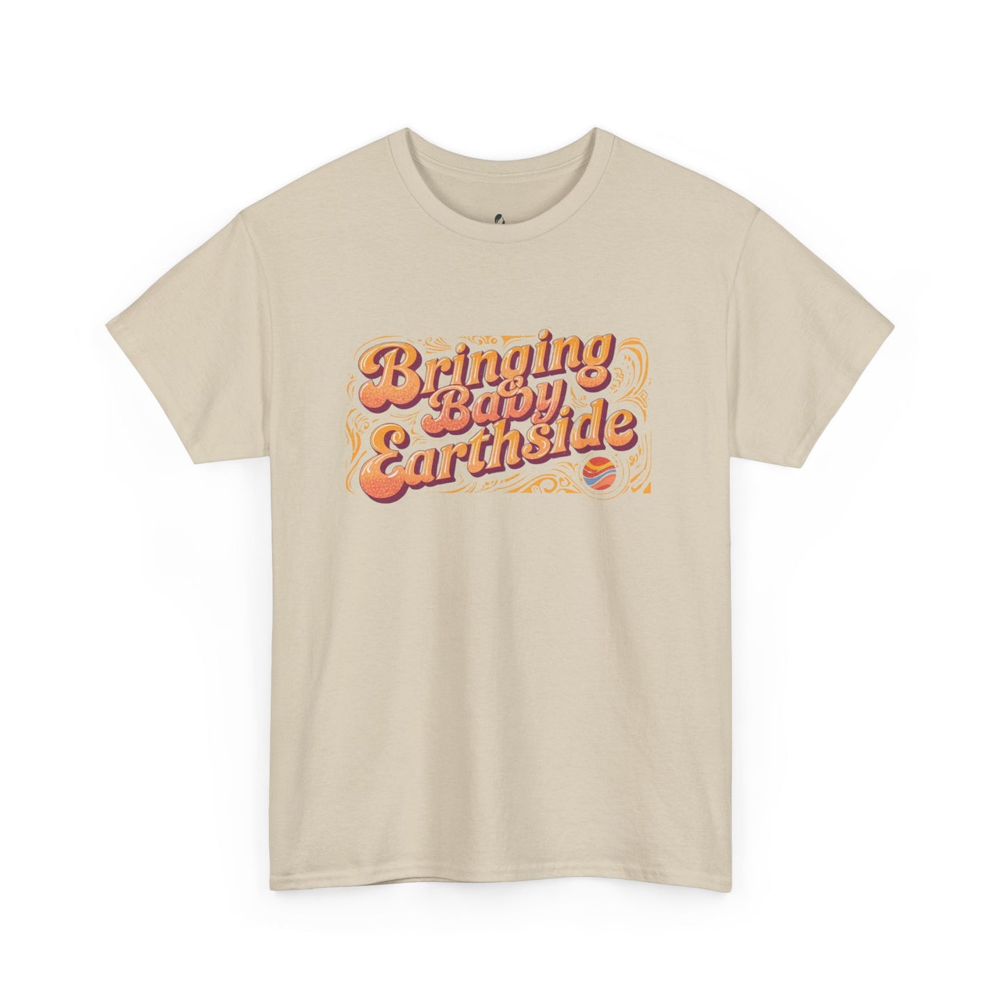 Bringing Baby Earthside Unisex Heavy Cotton Tee