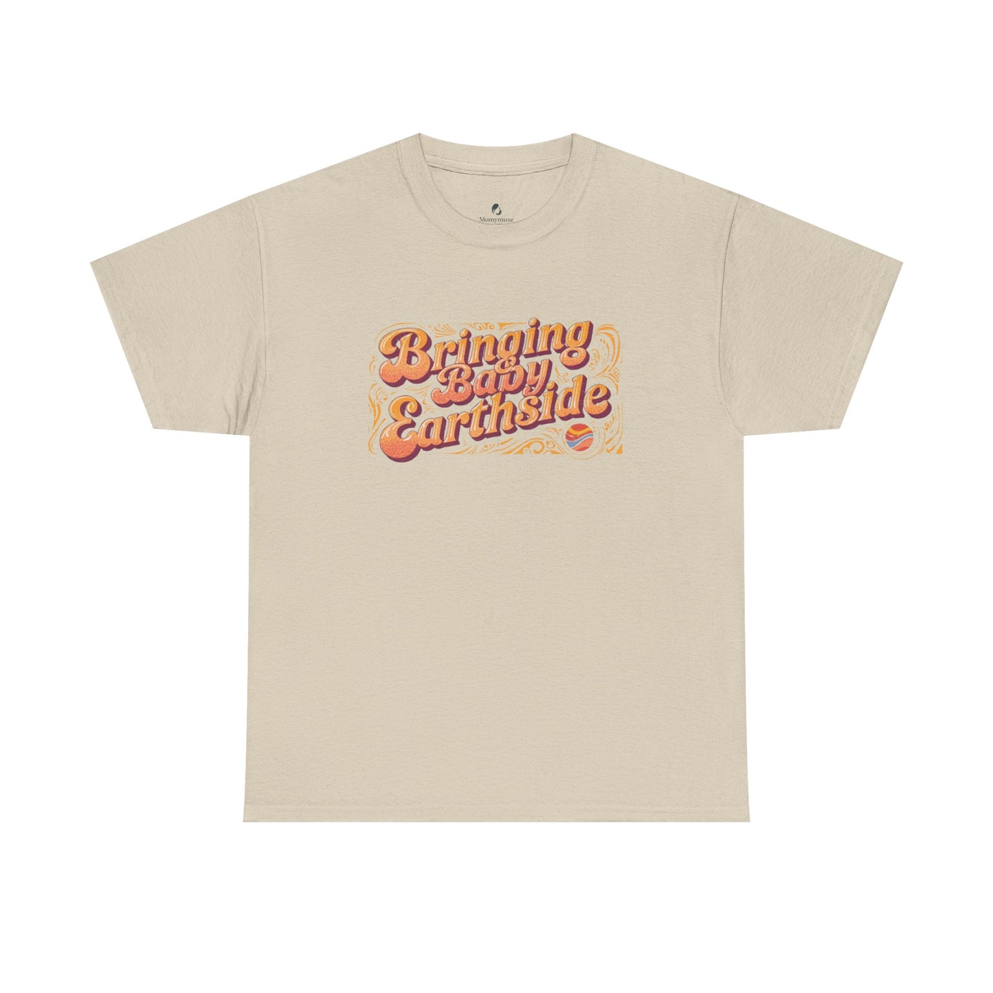 Bringing Baby Earthside Unisex Heavy Cotton Tee