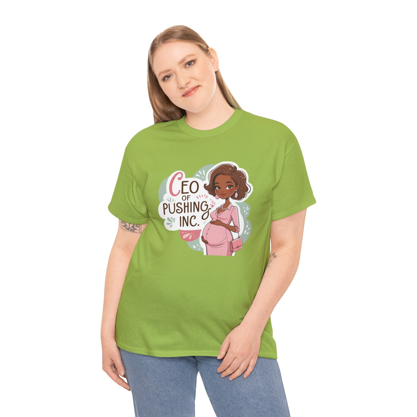 CEO of Pushing Heavy Cotton Tee,