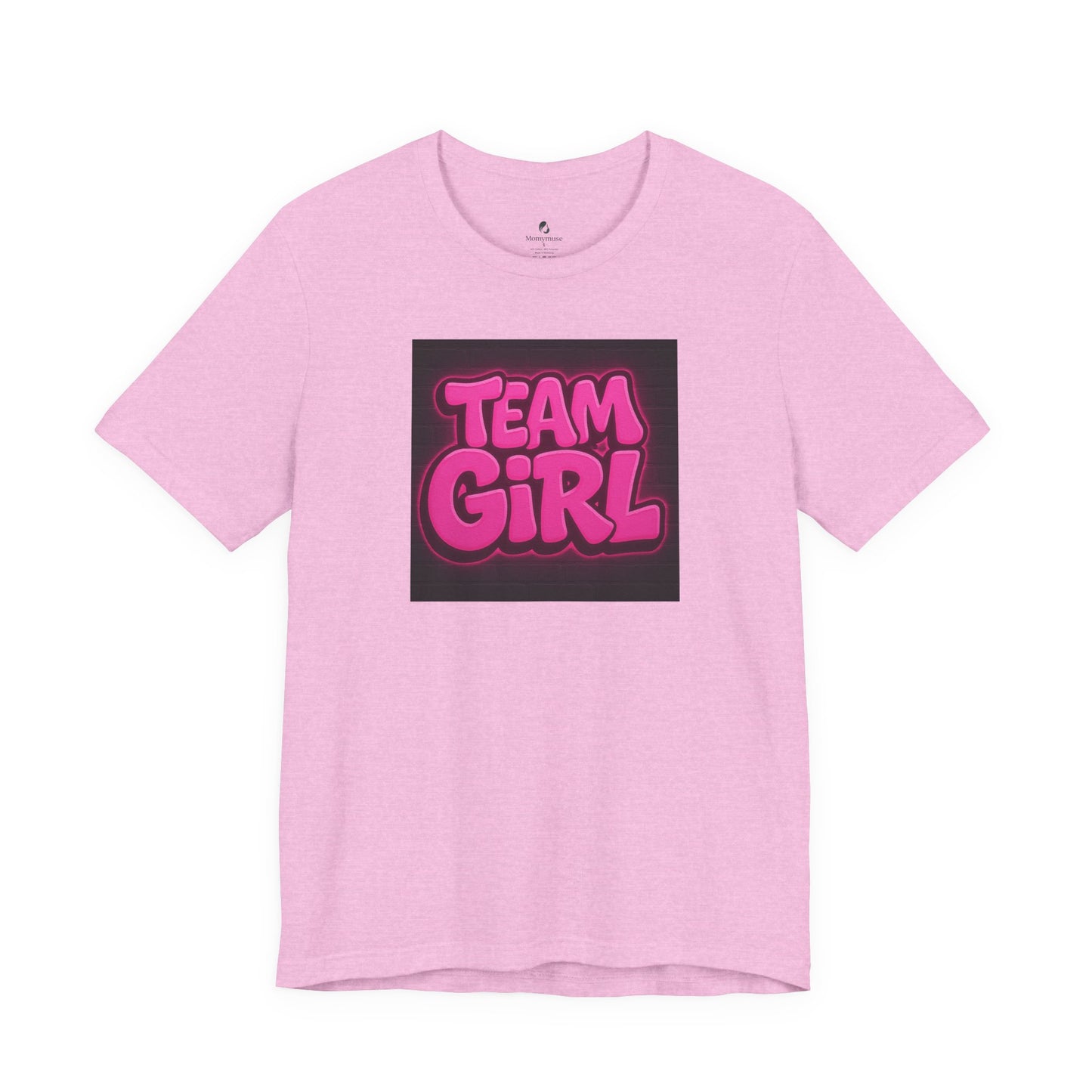 Grafittie Stye Team Girl Gender Reveal Tee