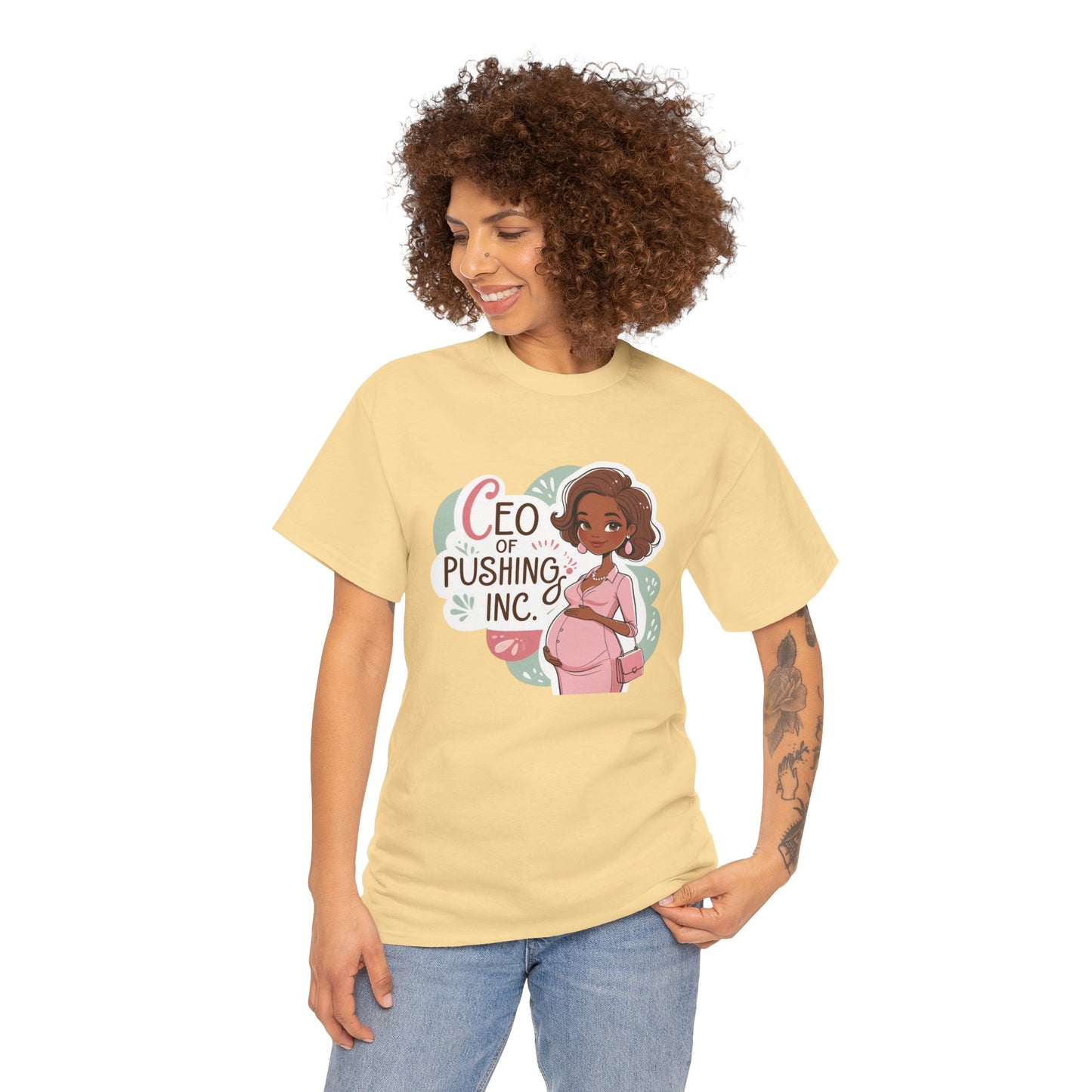 CEO of Pushing Heavy Cotton Tee,