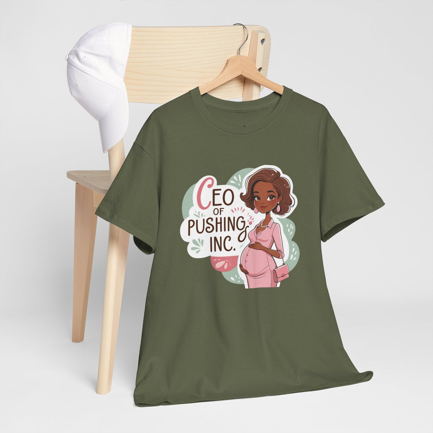 CEO of Pushing Heavy Cotton Tee,
