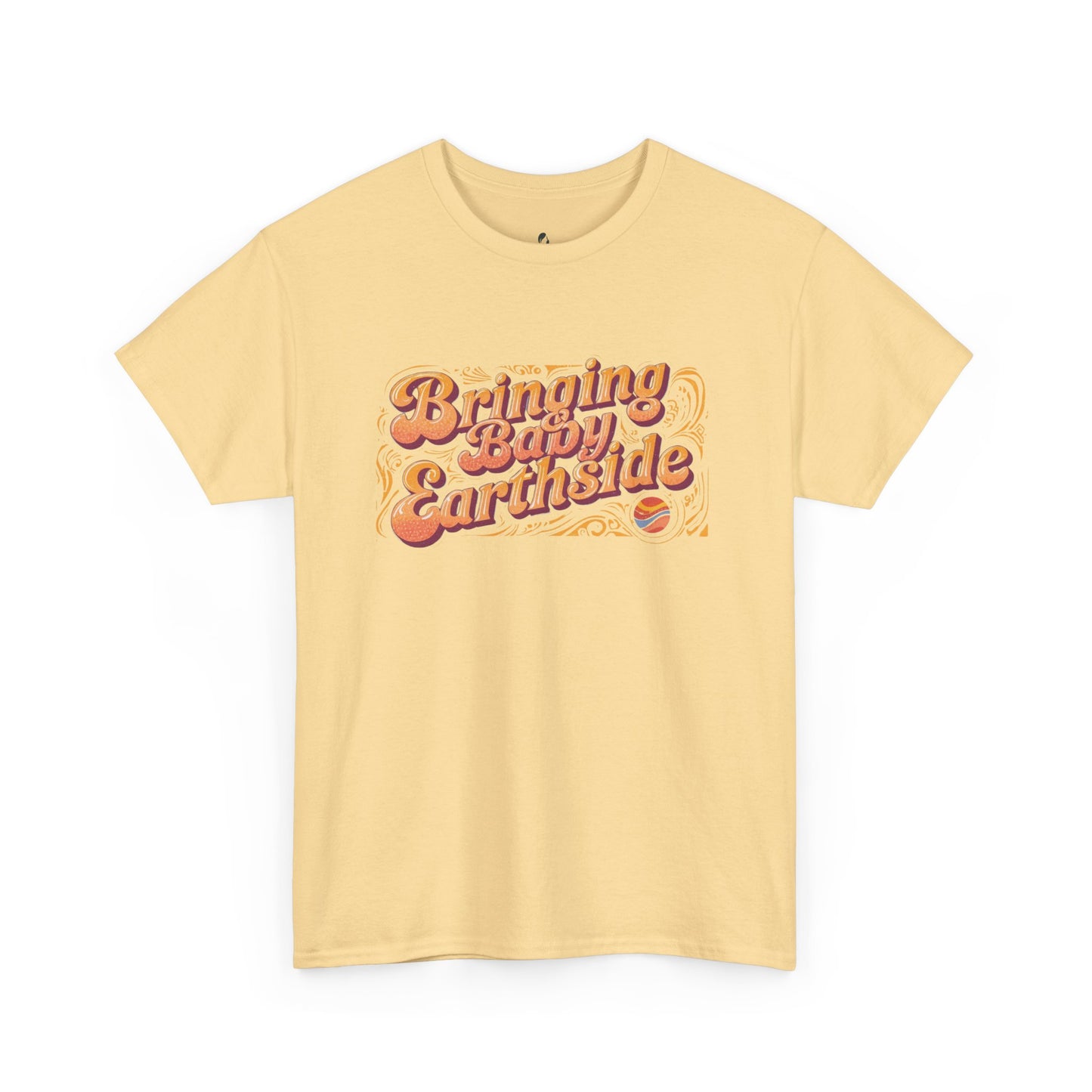 Bringing Baby Earthside Unisex Heavy Cotton Tee