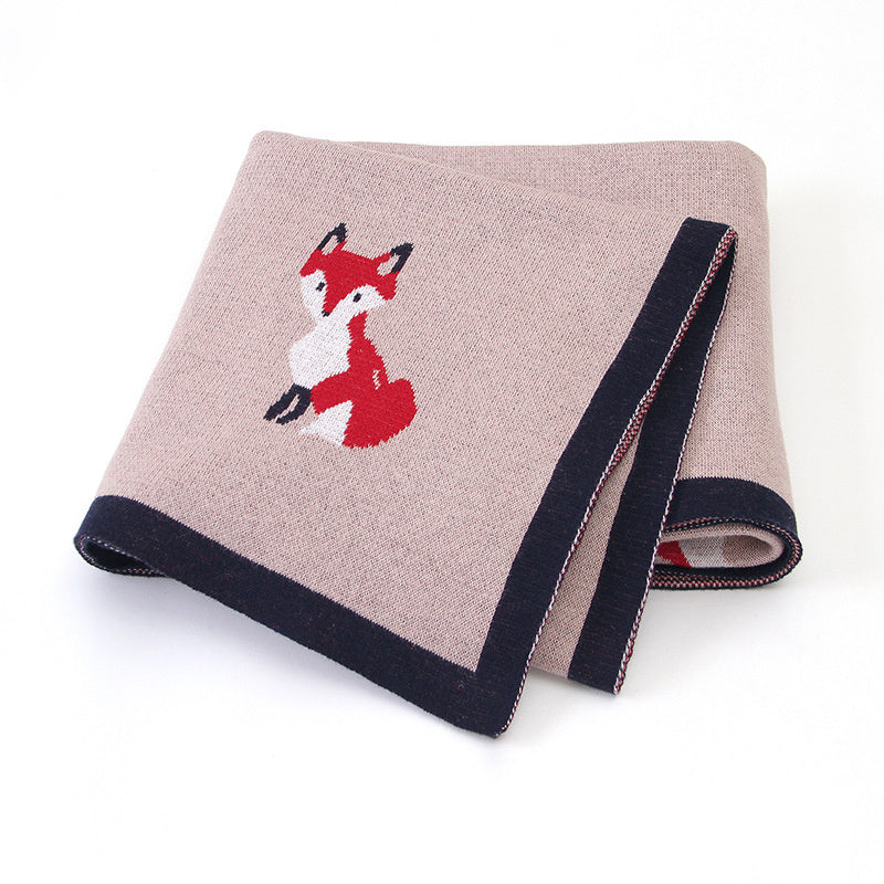 Baby Red Fox Spring and Autumn Blanket