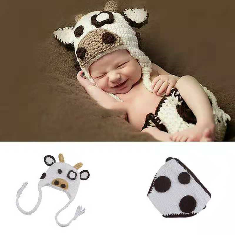 Newborn Baby Crochet Photo Outfit Set