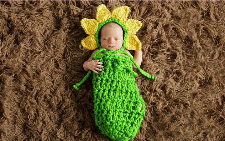 Newborn Baby Crochet Photo Outfit Set