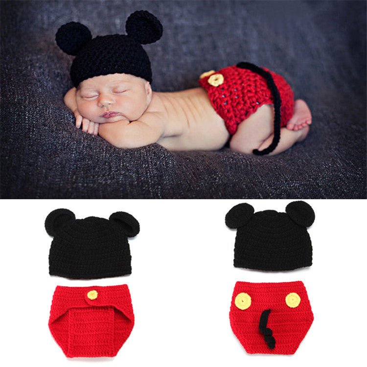 Newborn Baby Crochet Photo Outfit Set