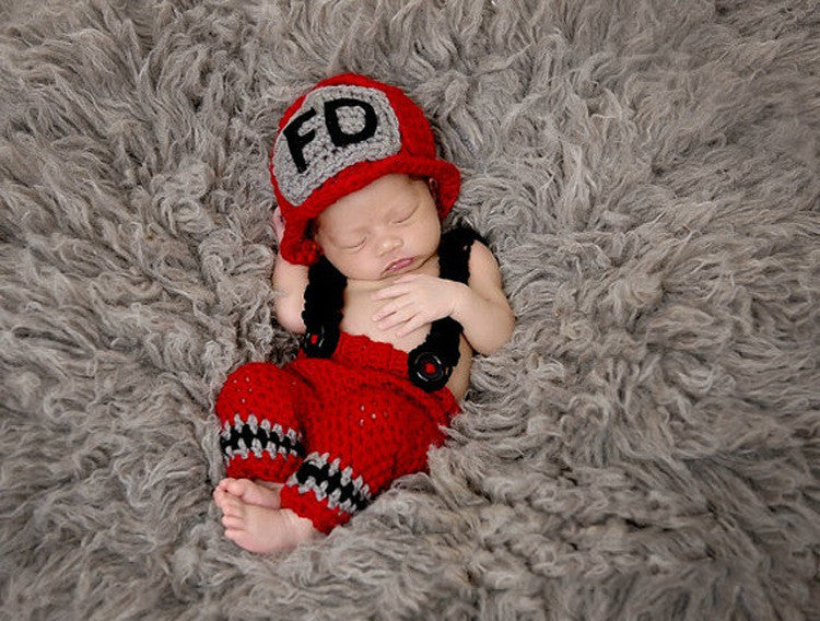 Newborn Baby Crochet Photo Outfit Set