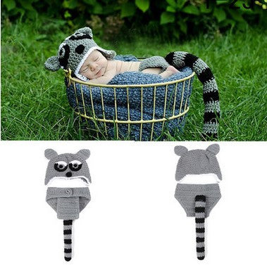 Newborn Baby Crochet Photo Outfit Set