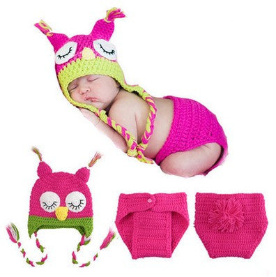 Newborn Baby Crochet Photo Outfit Set