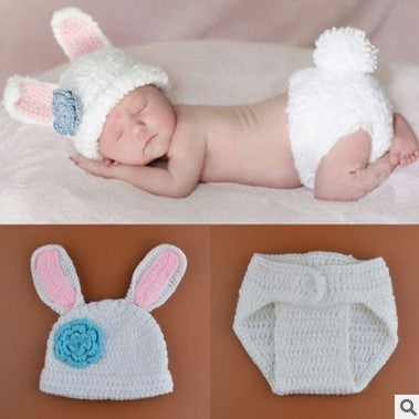 Newborn Baby Crochet Photo Outfit Set