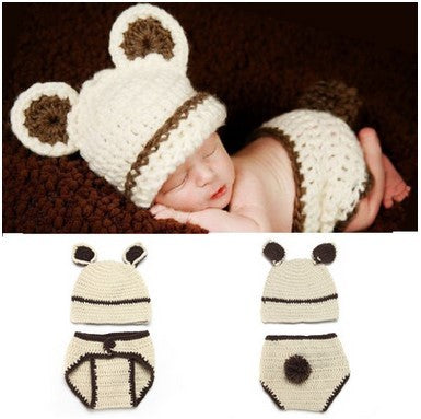 Newborn Baby Crochet Photo Outfit Set