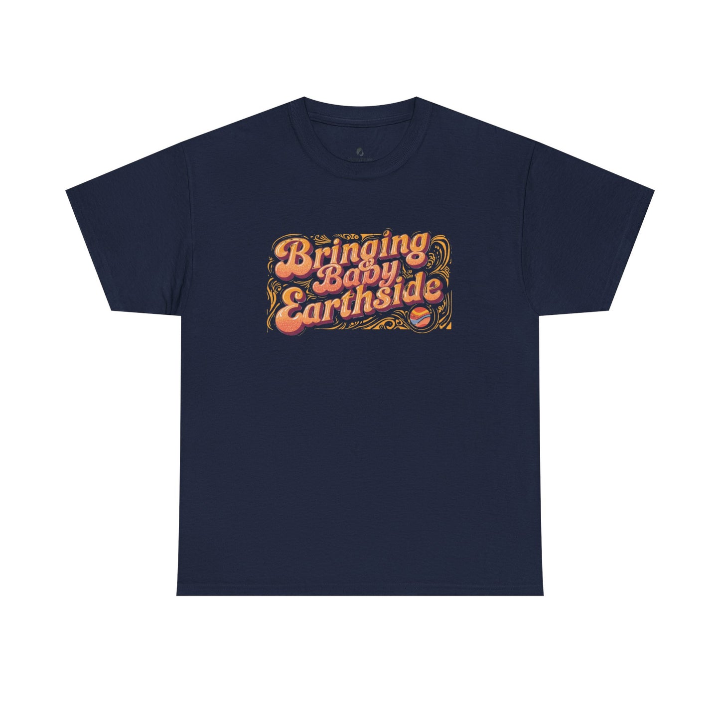Bringing Baby Earthside Unisex Heavy Cotton Tee
