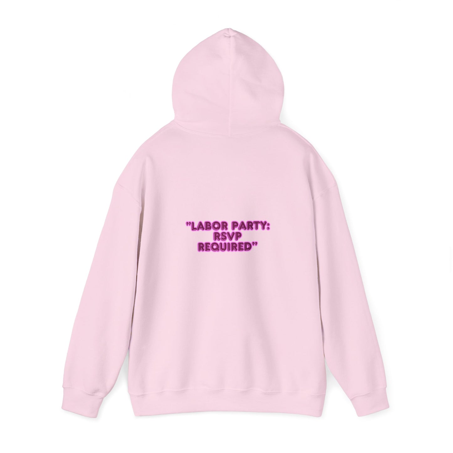 Labor Party Hoodie – RSVP Required, Cozy Maternity Sweatshirt