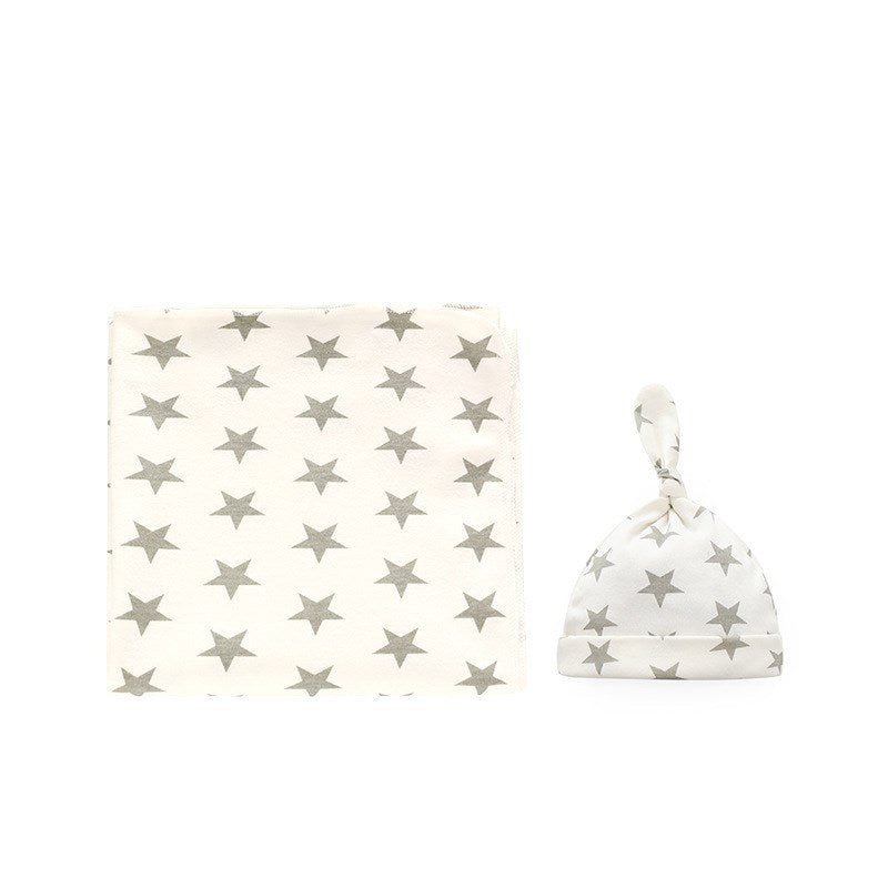 Baby Cotton Blanket & Hat Set