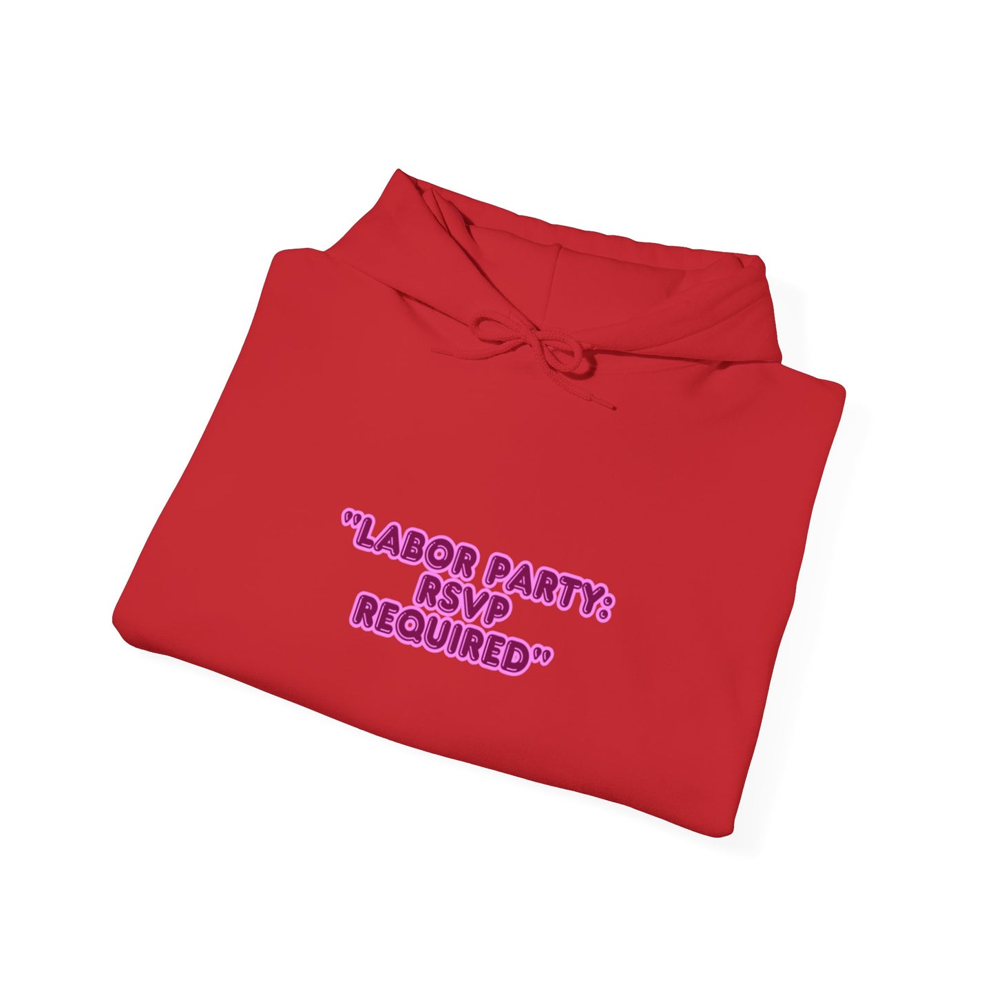 Labor Party Hoodie – RSVP Required, Cozy Maternity Sweatshirt