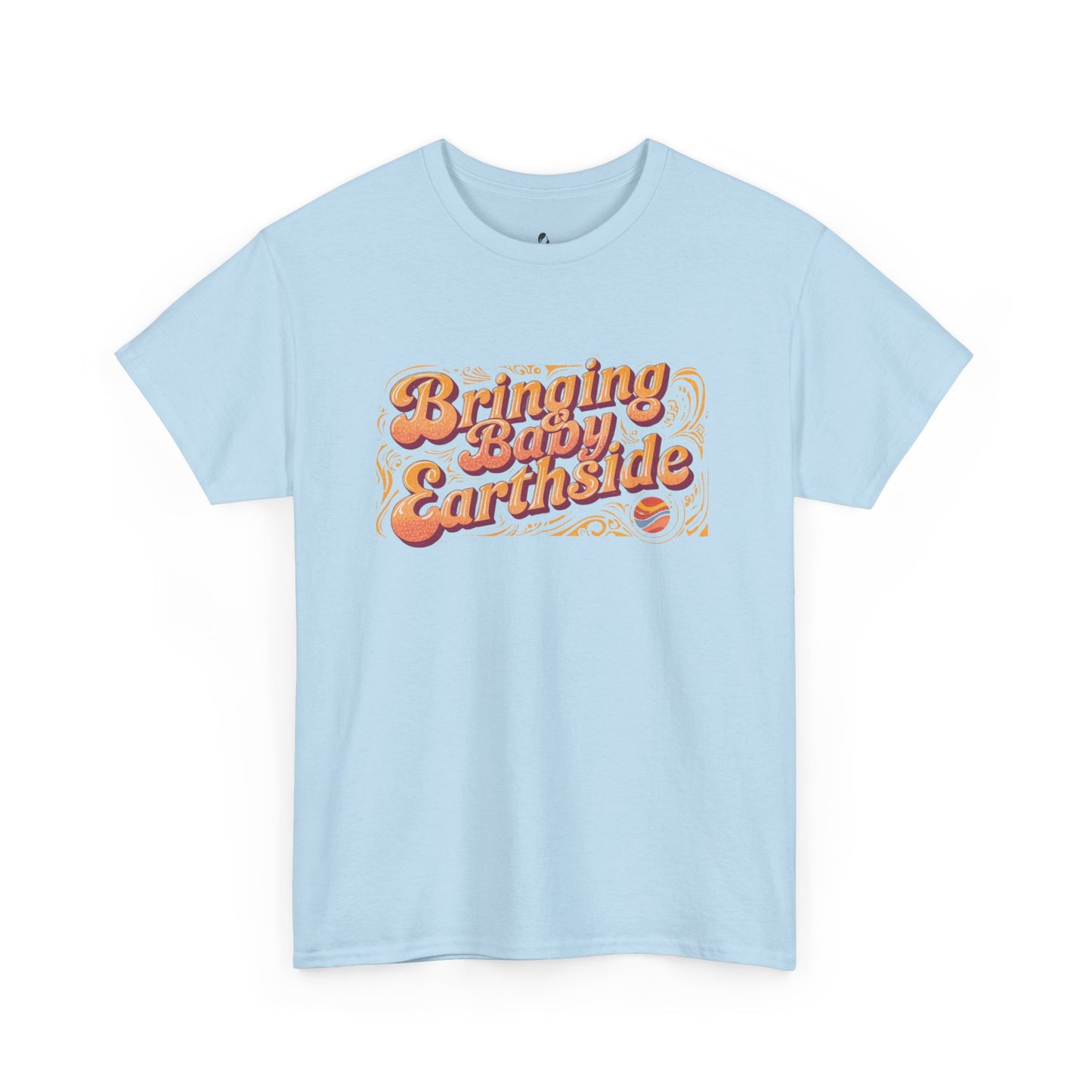 Bringing Baby Earthside Unisex Heavy Cotton Tee