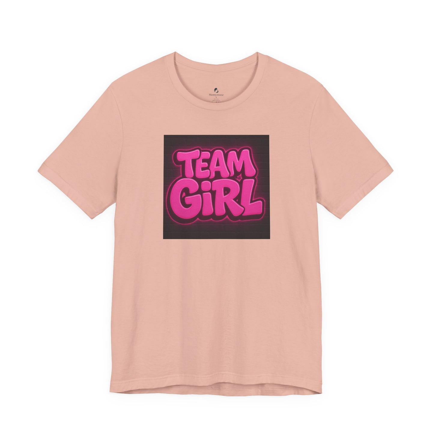 Grafittie Stye Team Girl Gender Reveal Tee