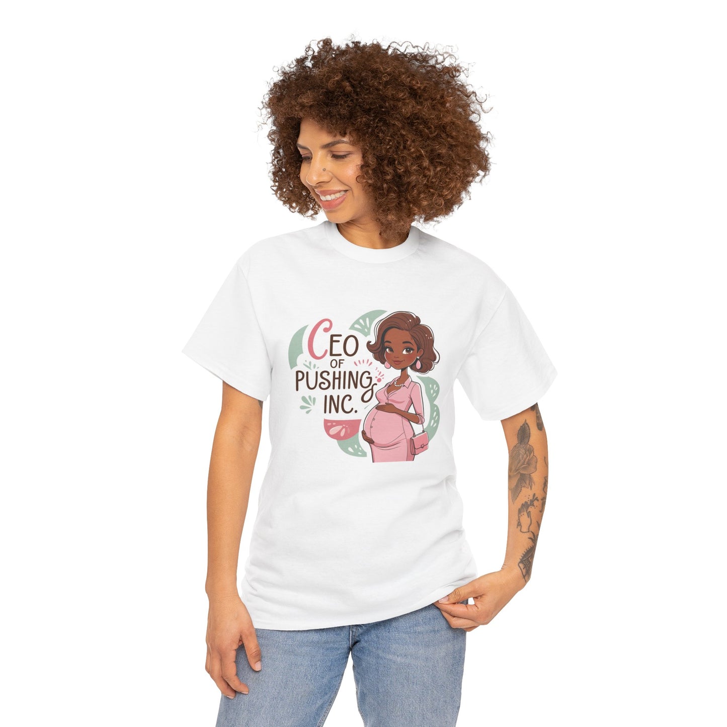 CEO of Pushing Heavy Cotton Tee,