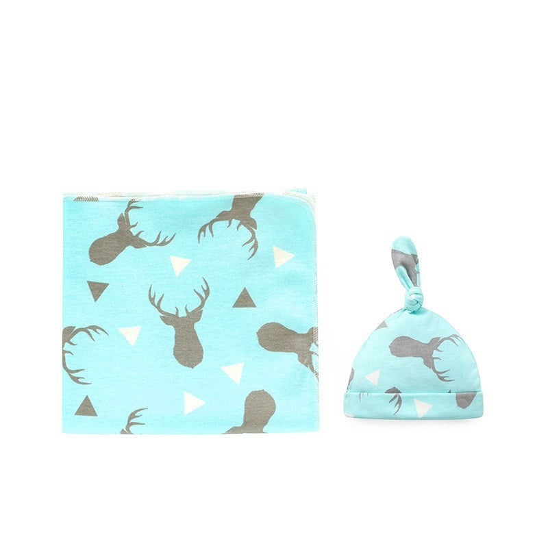 Baby Cotton Blanket & Hat Set