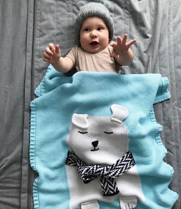 Nordic-style Animal Baby Blanket