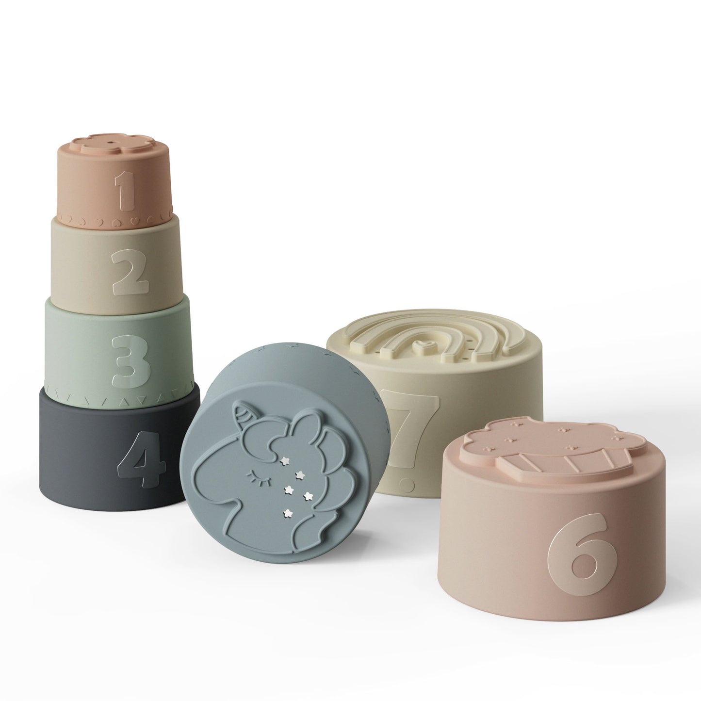 Baby Silicone Stacking Cup