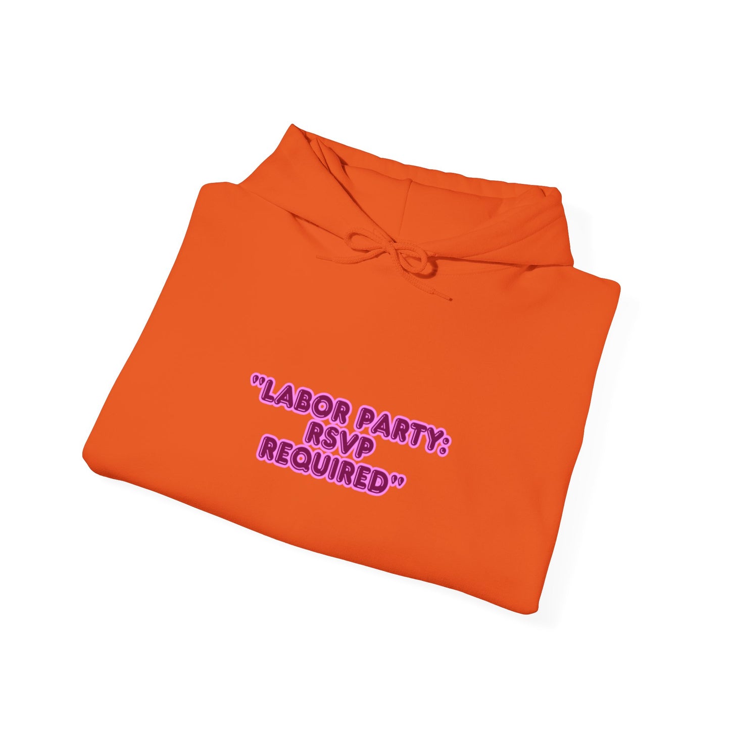Labor Party Hoodie – RSVP Required, Cozy Maternity Sweatshirt