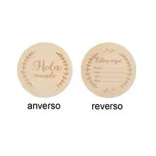 Beech Wood Baby's 1st Engraved Milestone Tracker