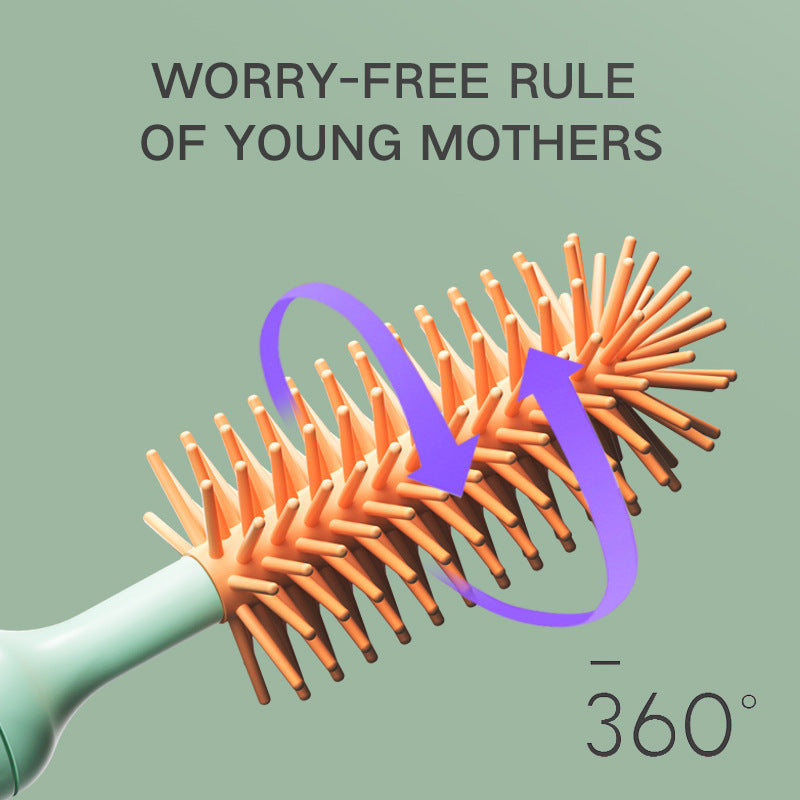 360 Degree Rotating Electric Silicone Bottle Brush