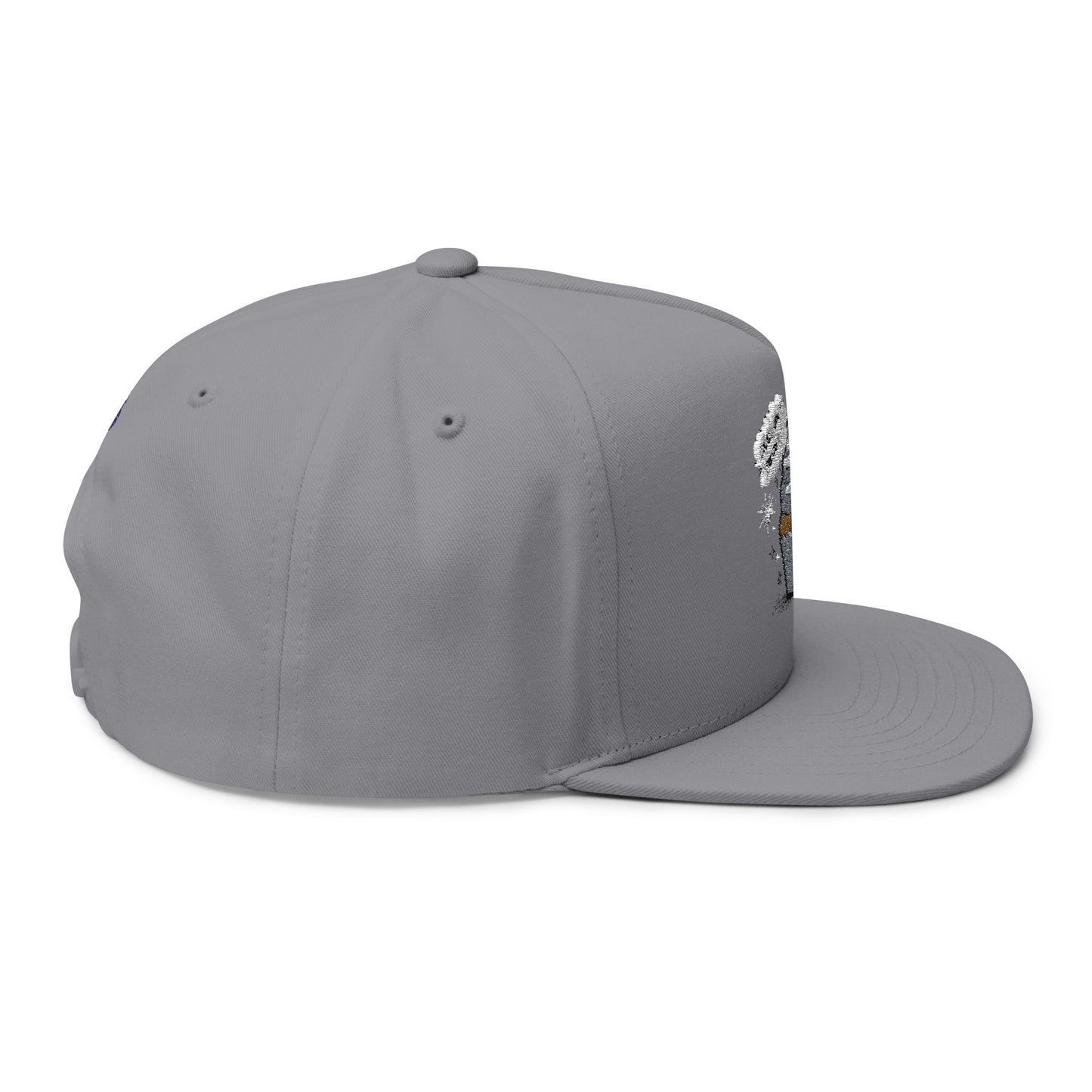 Cool Aunt Cupcake Embroidered Flat Bill Cap