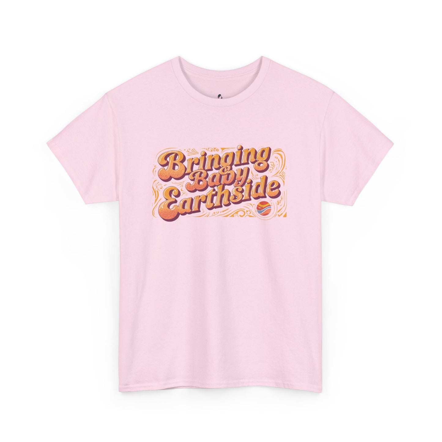 Bringing Baby Earthside Unisex Heavy Cotton Tee