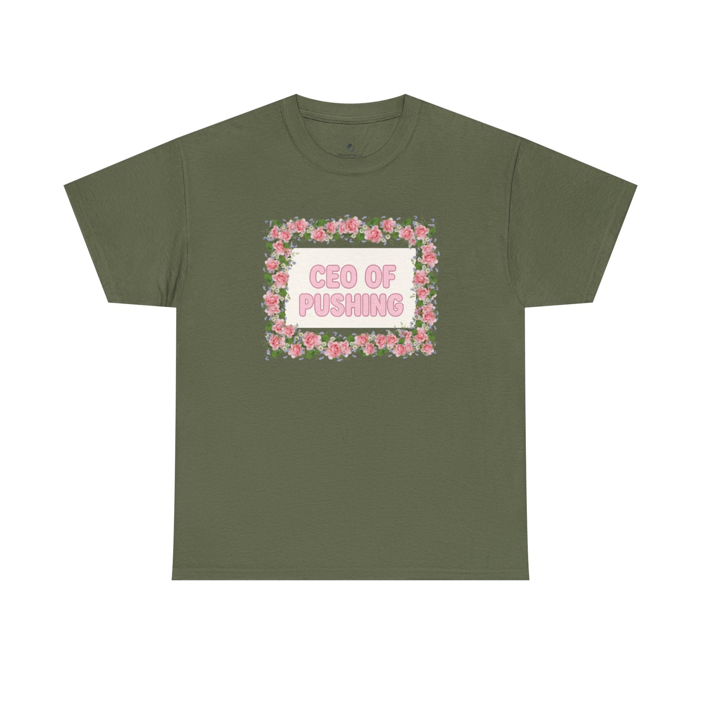 Floral CEO of Pushing Tee