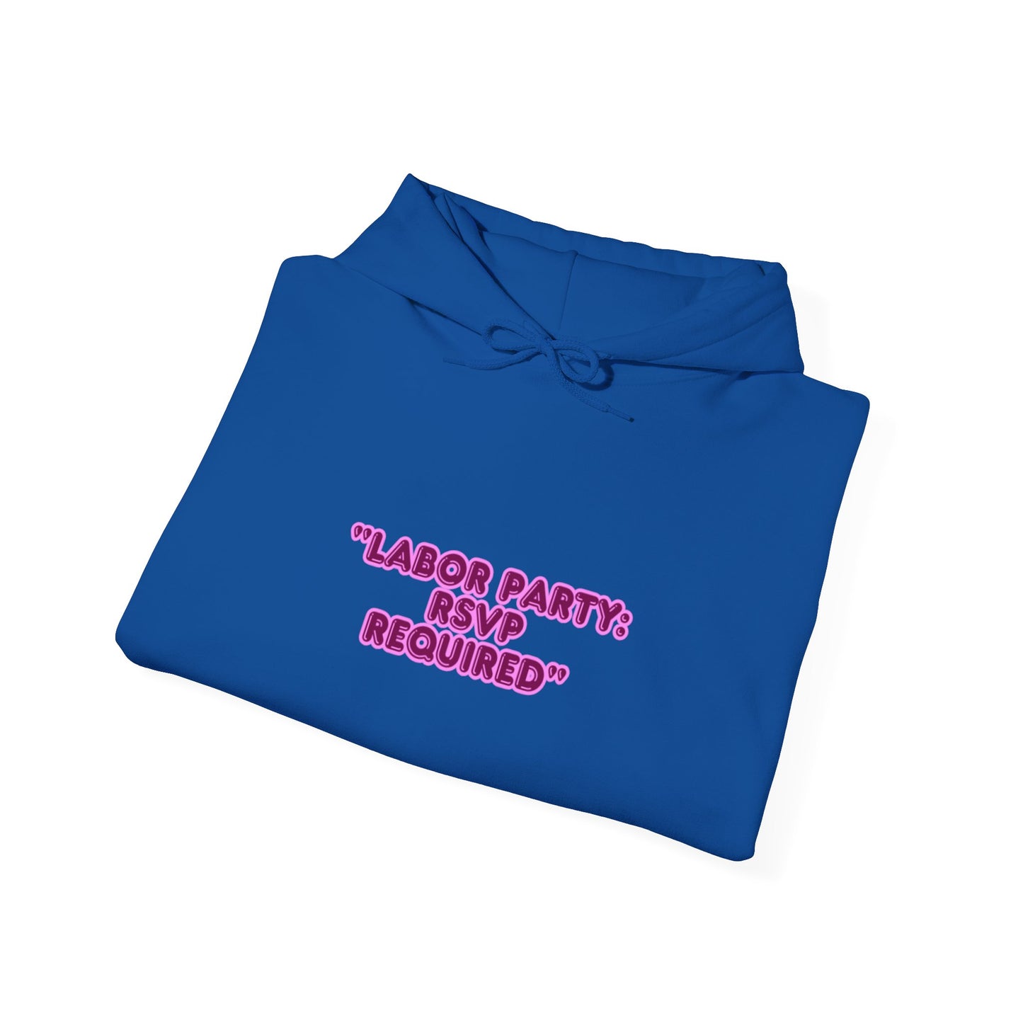Labor Party Hoodie – RSVP Required, Cozy Maternity Sweatshirt