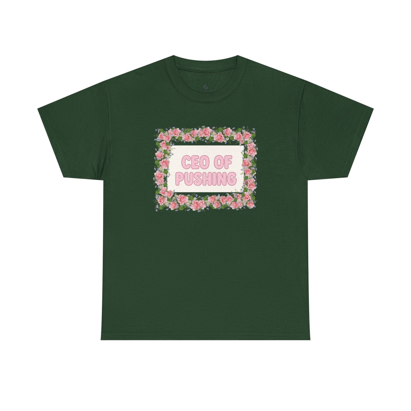 Floral CEO of Pushing Tee