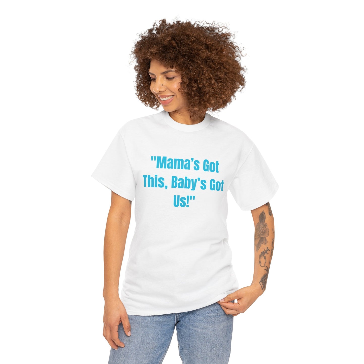 Mama's Got This Unisex Heavy Cotton Tee-Blue