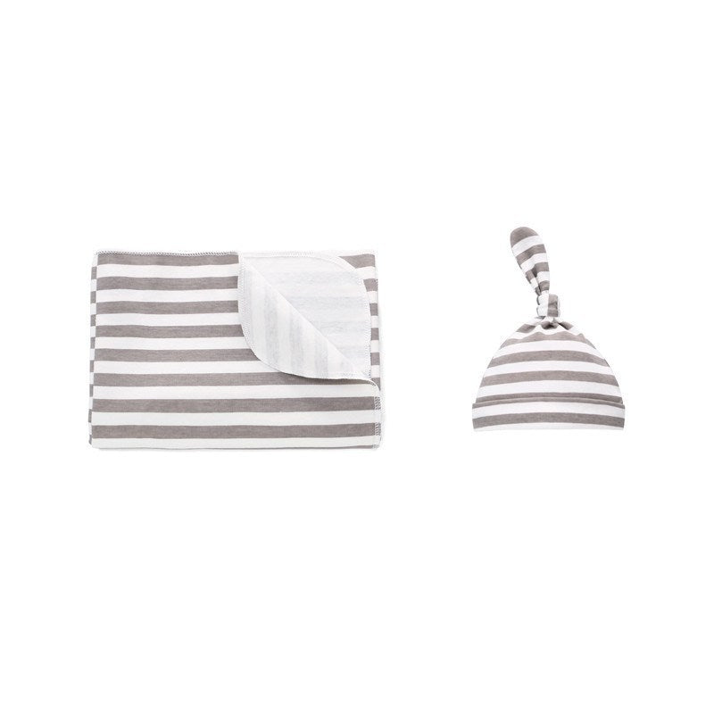 Baby Cotton Blanket & Hat Set