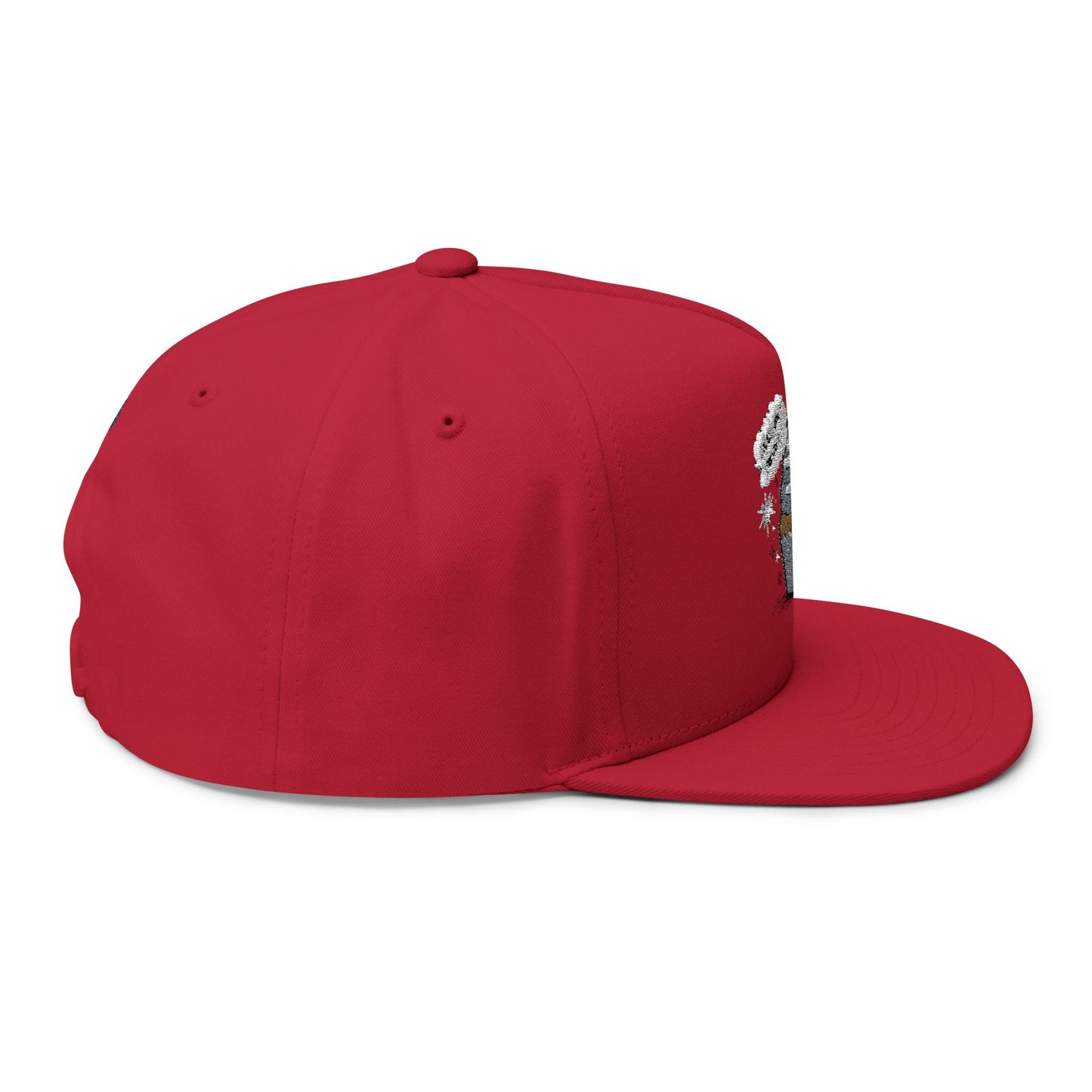 Cool Aunt Cupcake Embroidered Flat Bill Cap