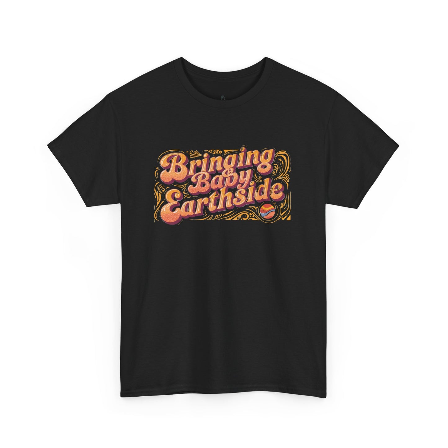 Bringing Baby Earthside Unisex Heavy Cotton Tee