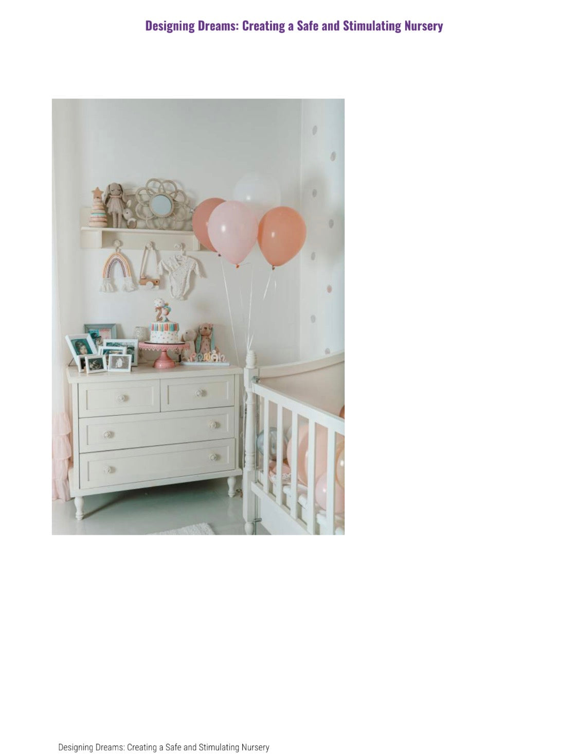 Creating a Safe and Stimulating Nursery- Flip- Book