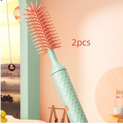 360 Degree Rotating Electric Silicone Bottle Brush