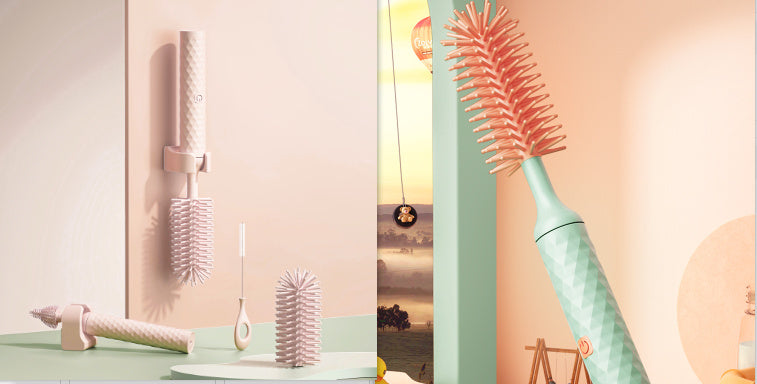 360 Degree Rotating Electric Silicone Bottle Brush