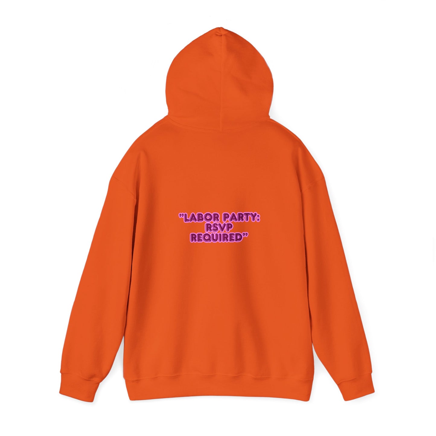 Labor Party Hoodie – RSVP Required, Cozy Maternity Sweatshirt
