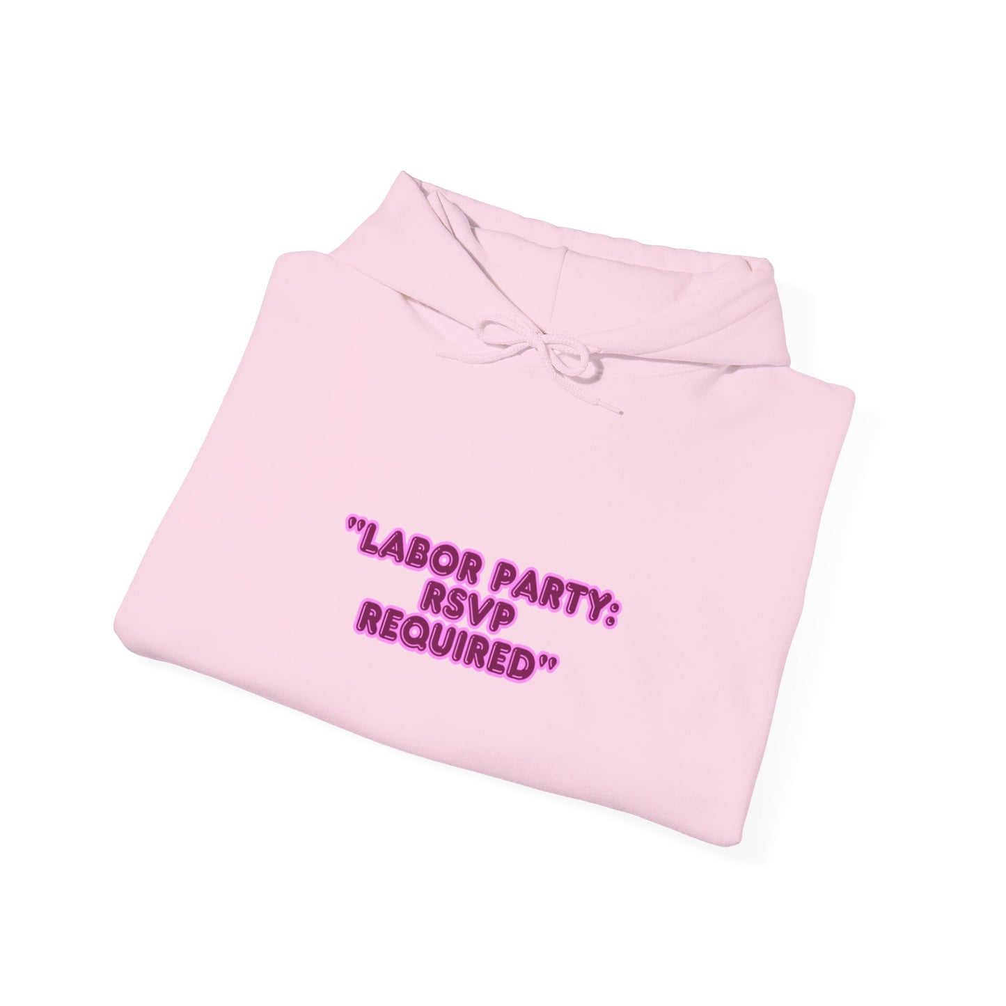 Labor Party Hoodie – RSVP Required, Cozy Maternity Sweatshirt