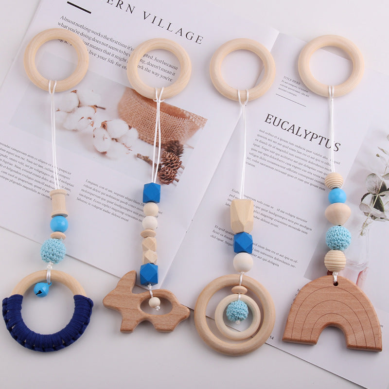 Baby Gymnastic Rack Beech Wood Teething Ring